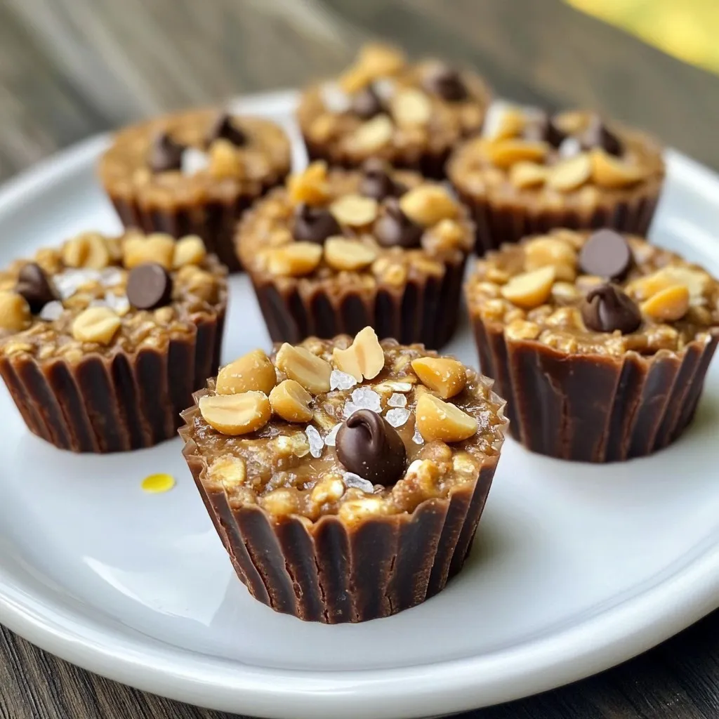 No-Bake Peanut Butter Oat Cups Einfache und Gesunde Snacks