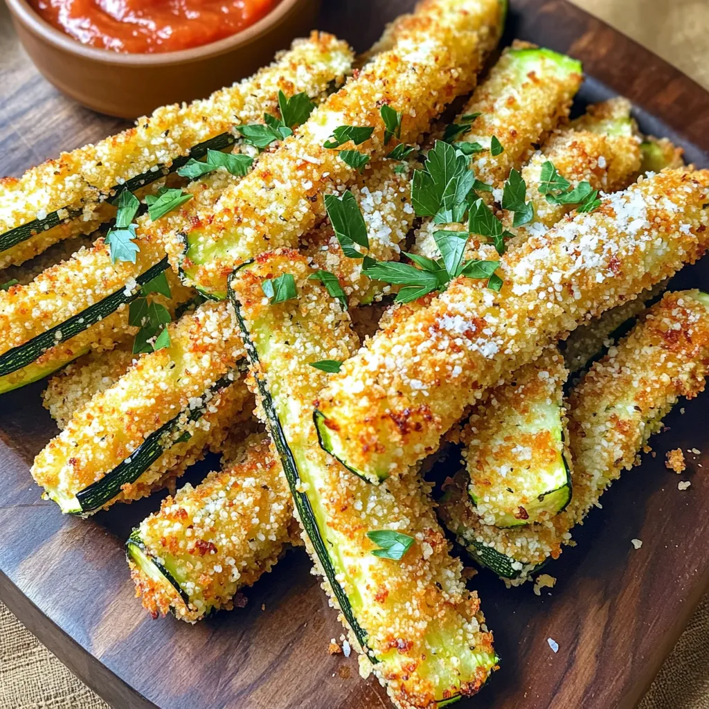 Air Fryer Crispy Parmesan Zucchini Fries Einfach Genießen