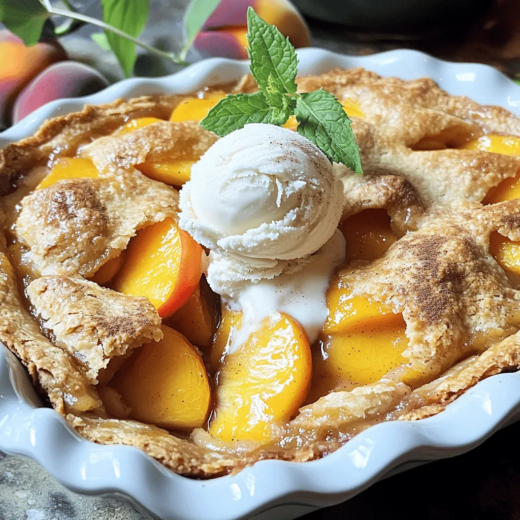 Southern Peach Cobbler Köstlich und Einfach Zubereiten