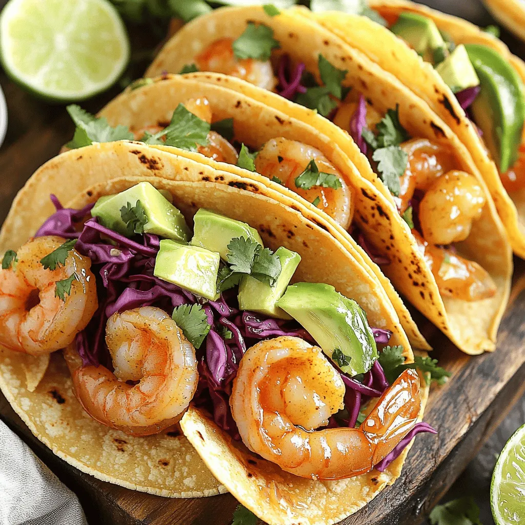 Air Fryer Garlic Butter Shrimp Tacos Lecker und Einfach