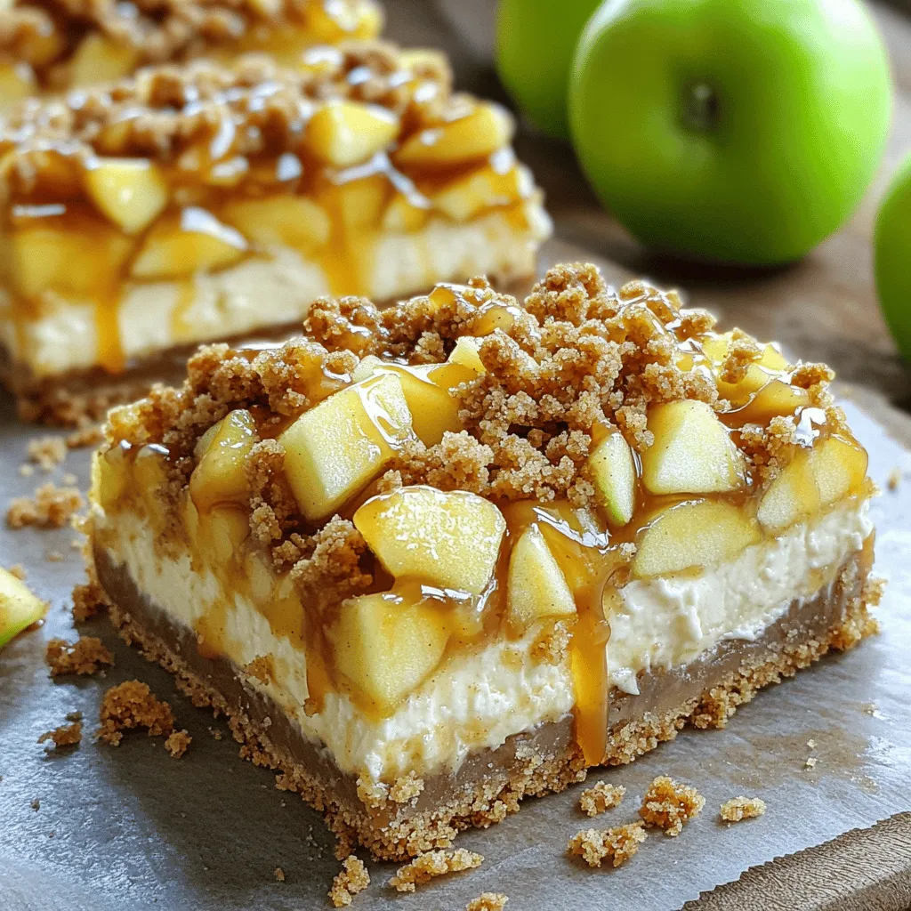 Karamell-Apfel-Streusel-Cheesecake-Riegel Lecker Genuss