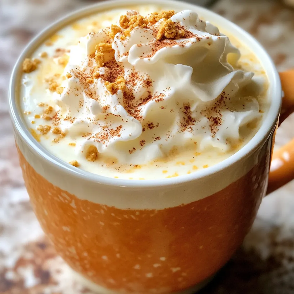 Kürbisgewürz Weiße heiße Schokolade einfach zubereiten