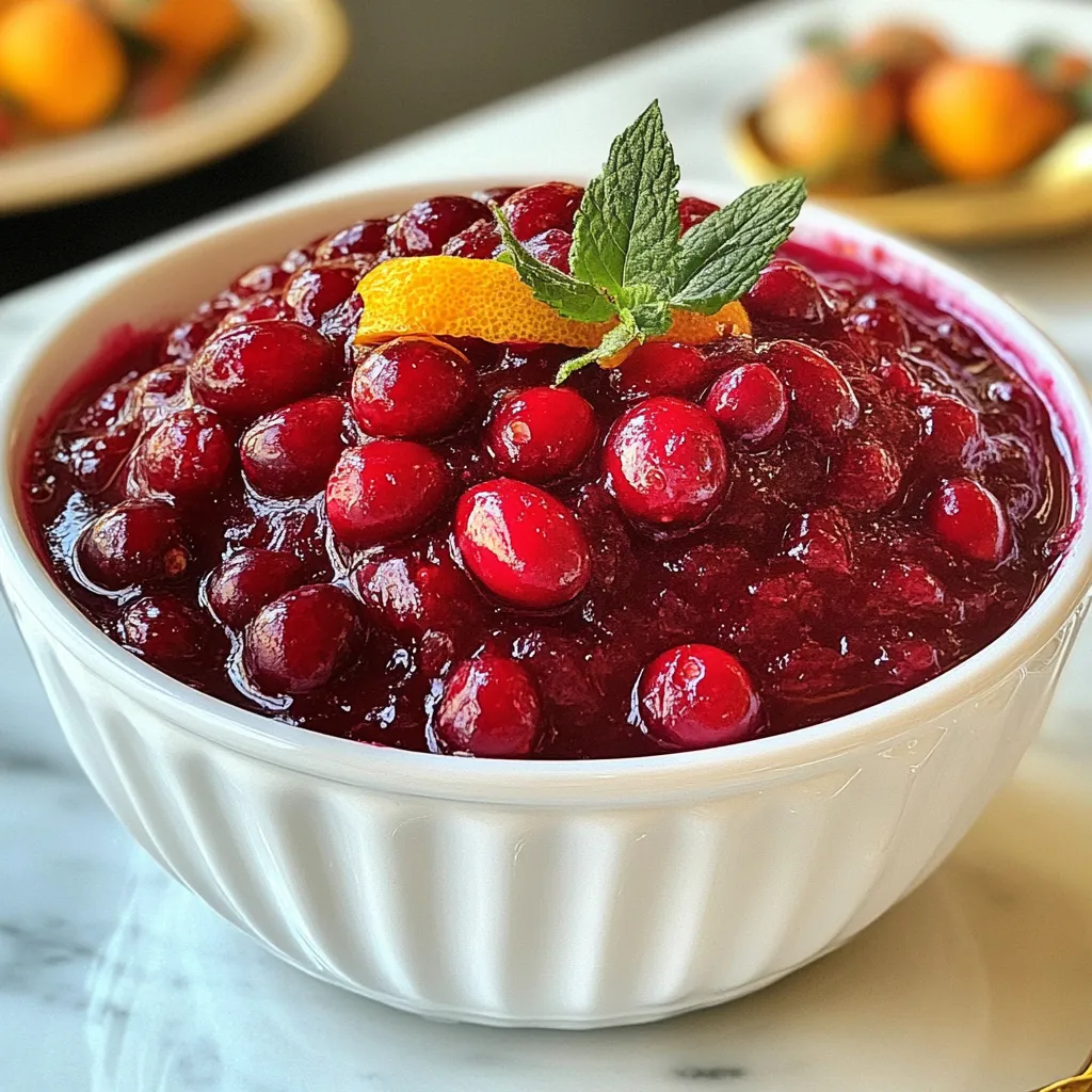 Cranberry Sauce Sweetened with Dates für jeden Anlass