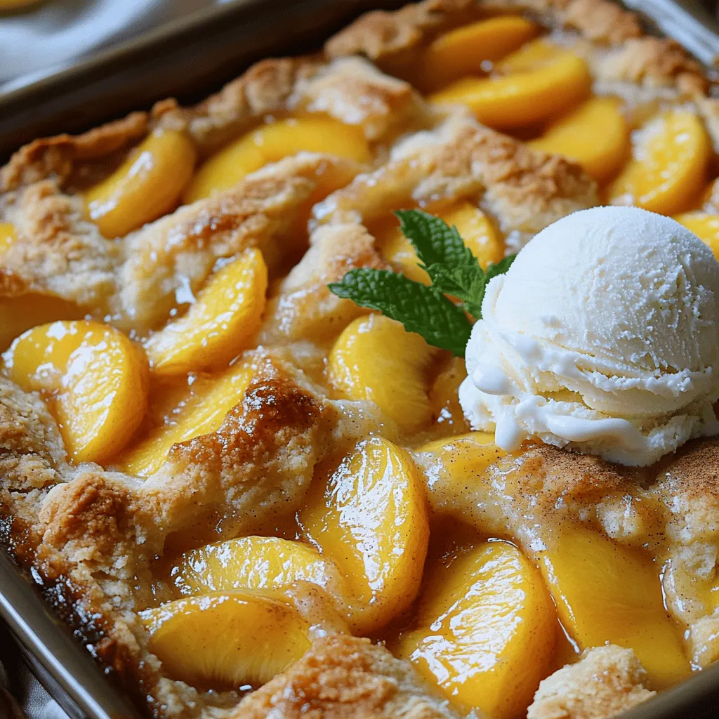 Schneller Southern Pfirsich-Cobbler Einfaches Rezept