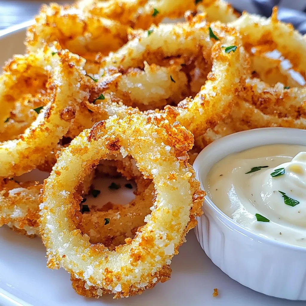 Crispy Parmesan Onion Ring Chips Knuspriger Genuss