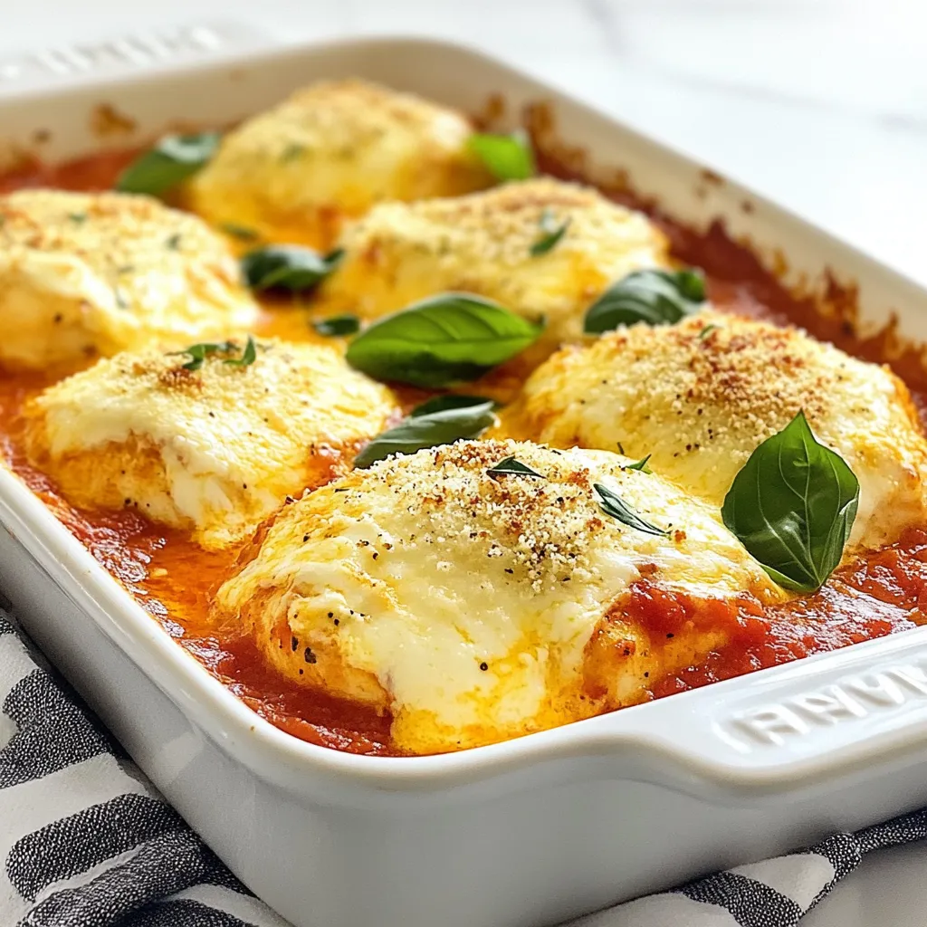 Mozzarella Chicken Bake Köstliches und Einfaches Rezept