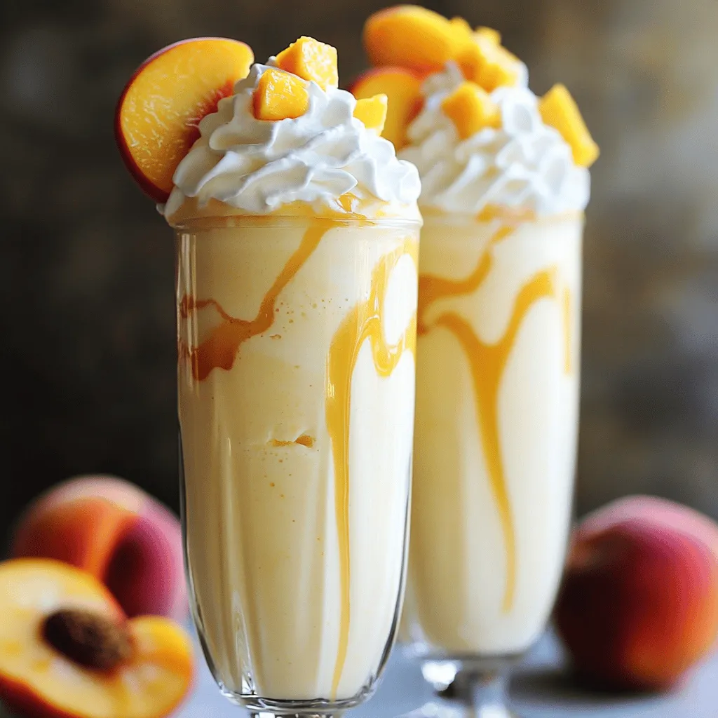 Copycat Chick-Fil-A Pfirsich-Milchshake Rezept für Genuss