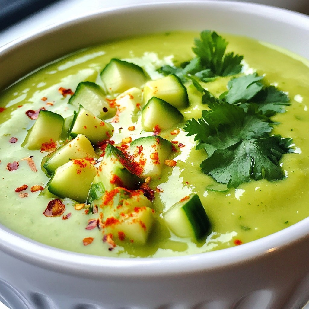 Creamy Avocado and Lime Soup Delight Rezeptidee