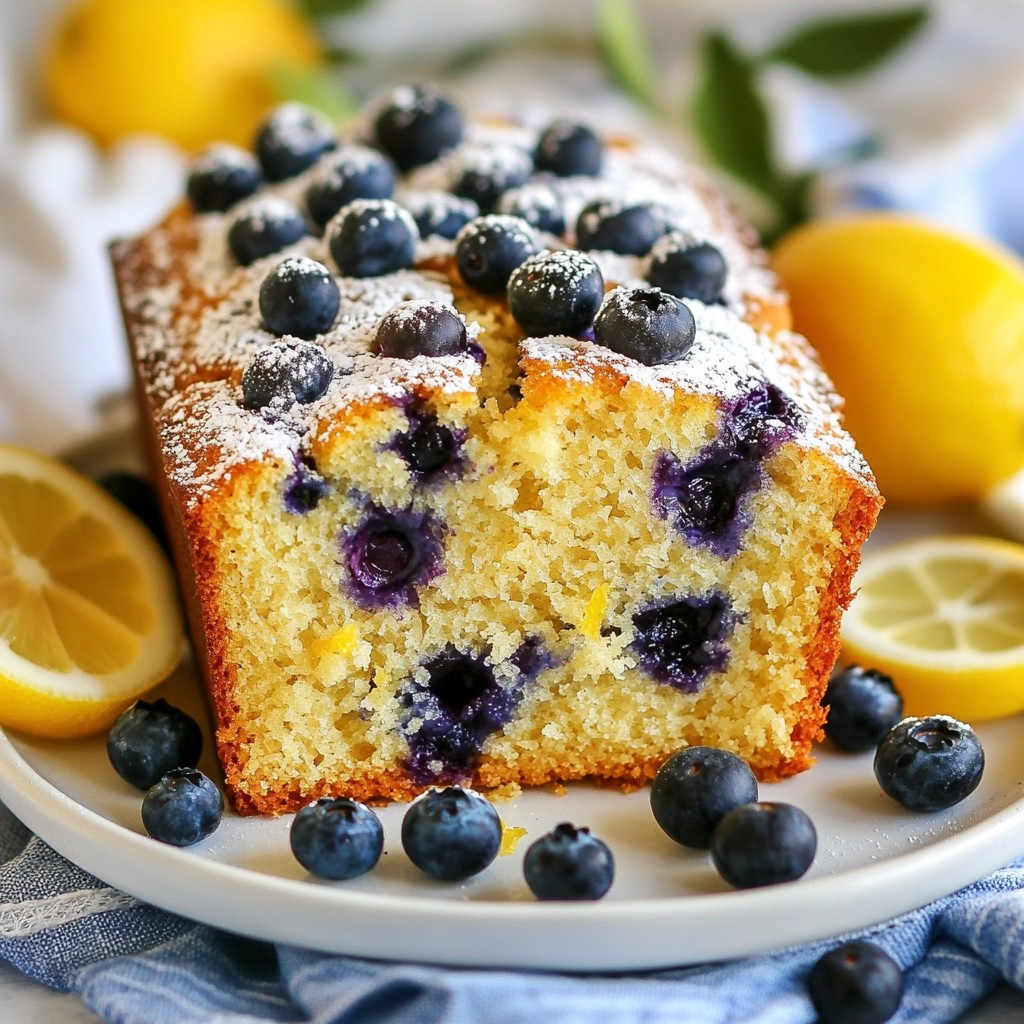 Blueberry Lemon Sourdough Quick Bread Einfaches Rezept