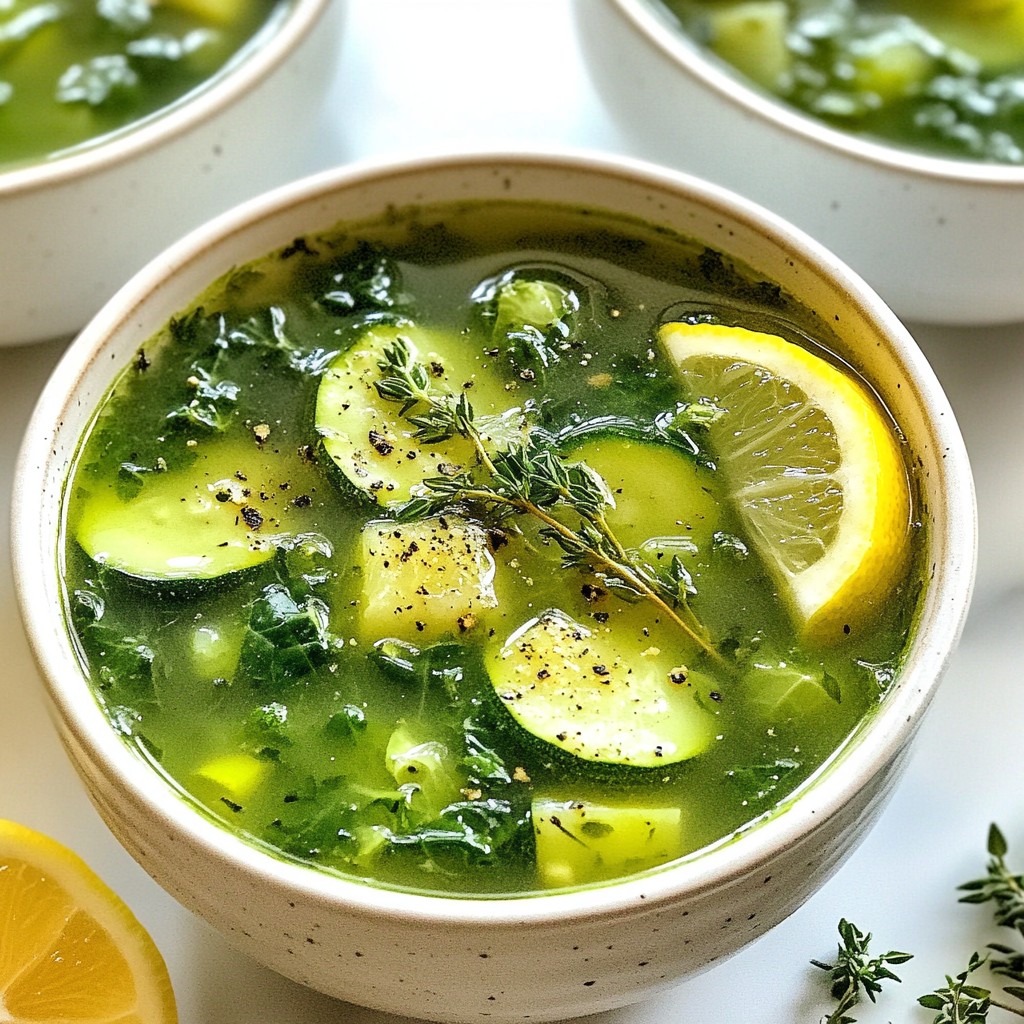 Detox Green Vegetable Broth Gesund und Einfach Zubereiten