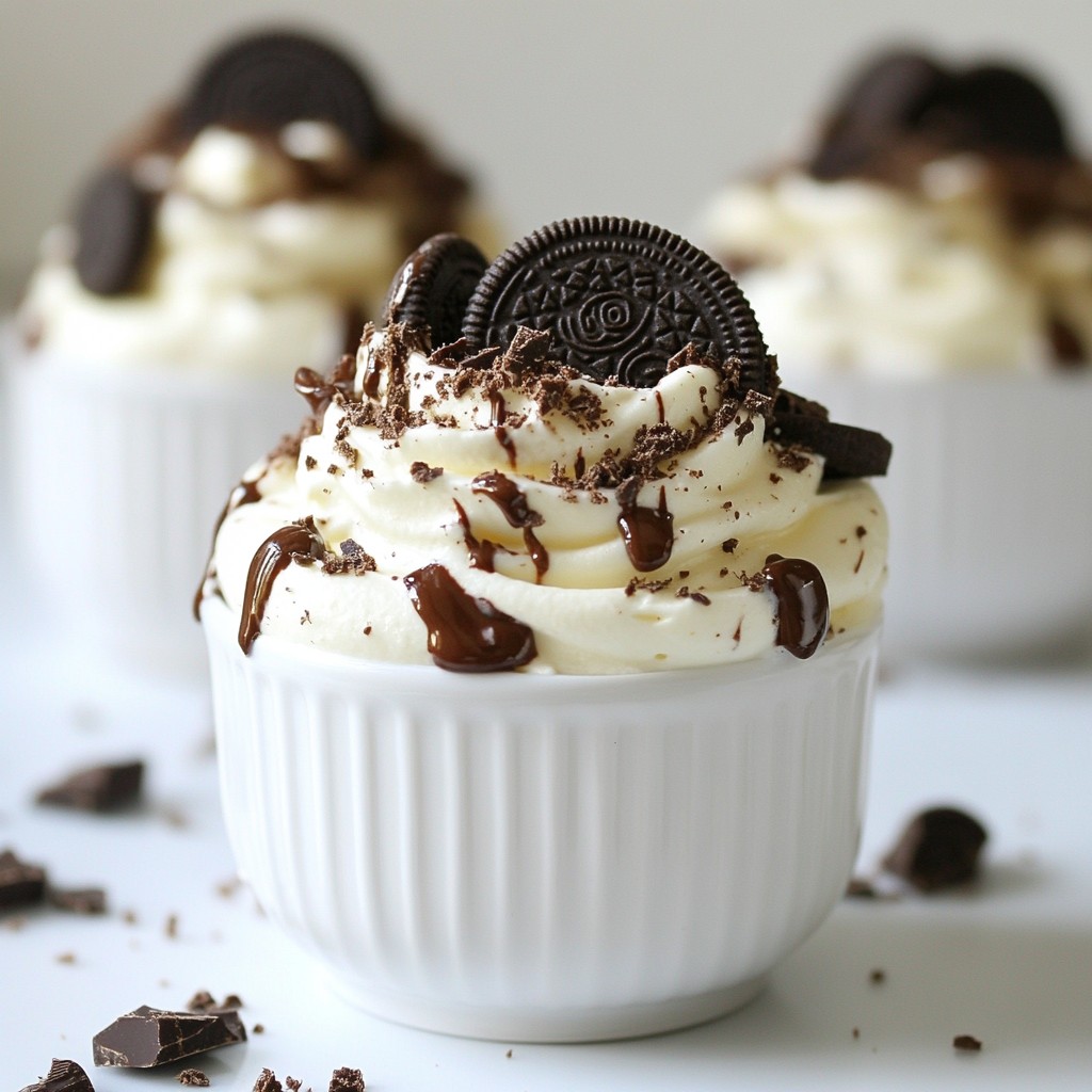 Oreo Schokoladenmousse Becher Einfacher Genuss