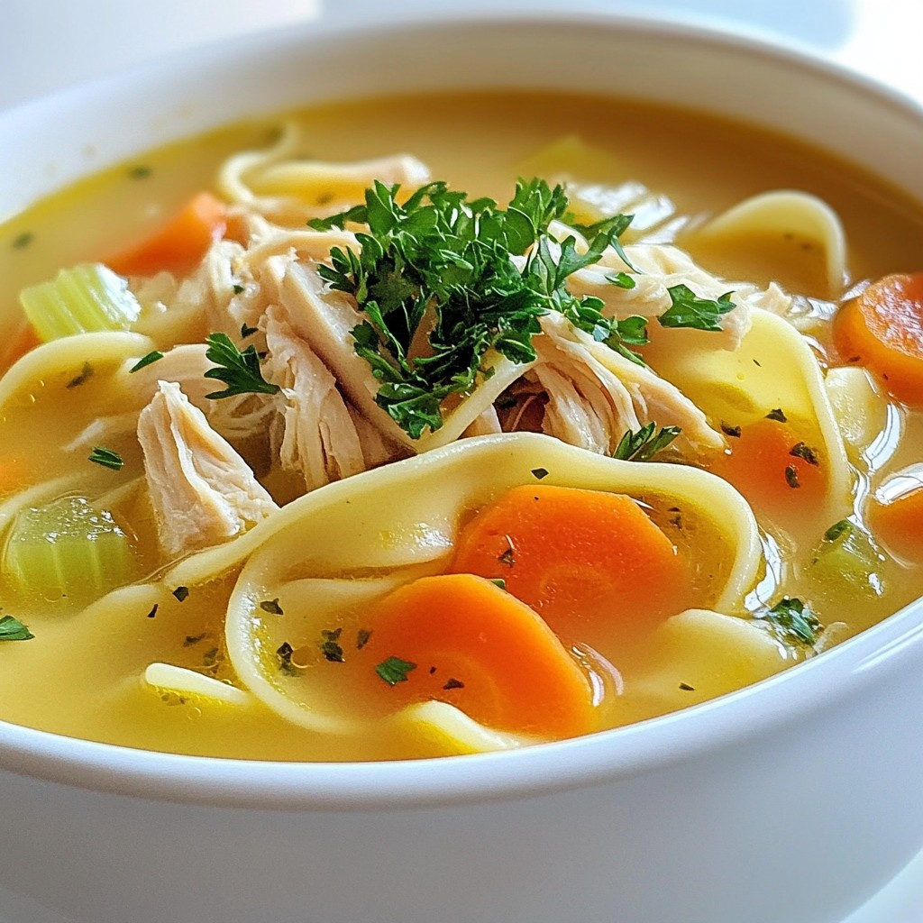 Klassische Hühnernudelsuppe Gesund und Einfach Rezept