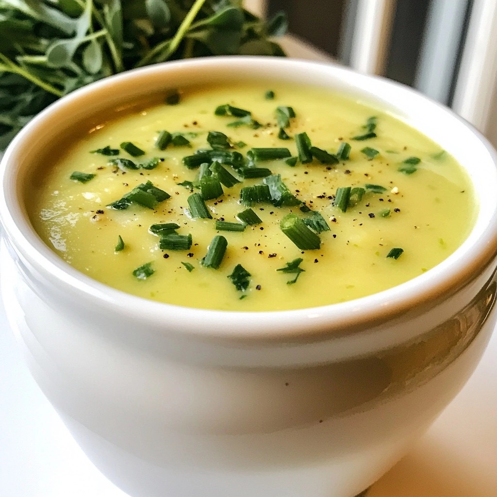 Creamy Potato and Spinach Soup with Nutmeg Rezept
