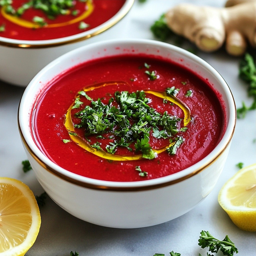 Detox Beet and Ginger Broth für gesunde Ernährung