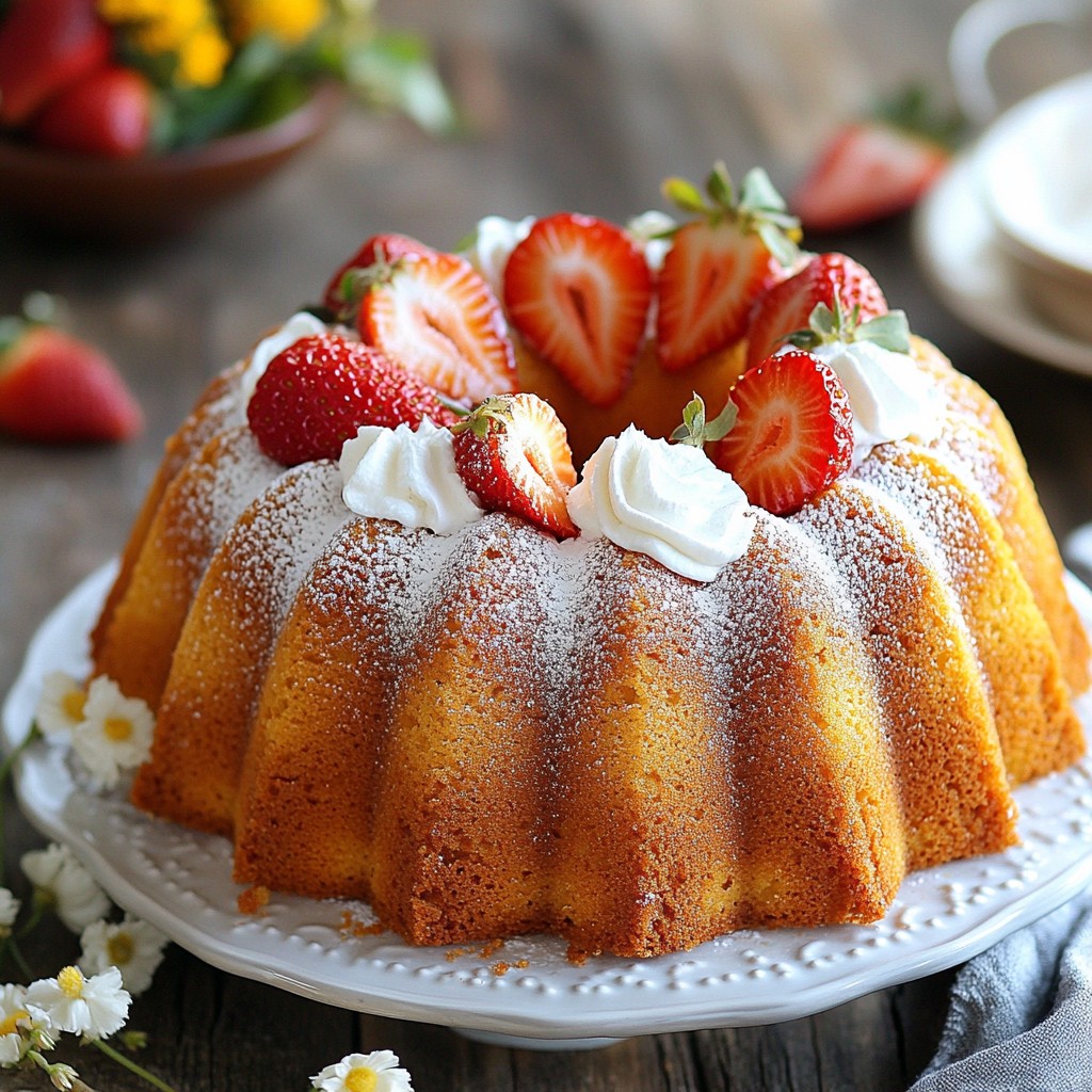 Strawberry Pound Cake Einfach und Lecker Genießen