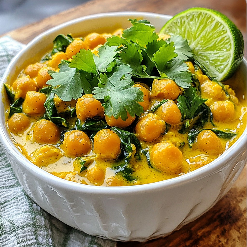 Vegan Chickpea Curry in 30 Minuten Einfaches Rezept