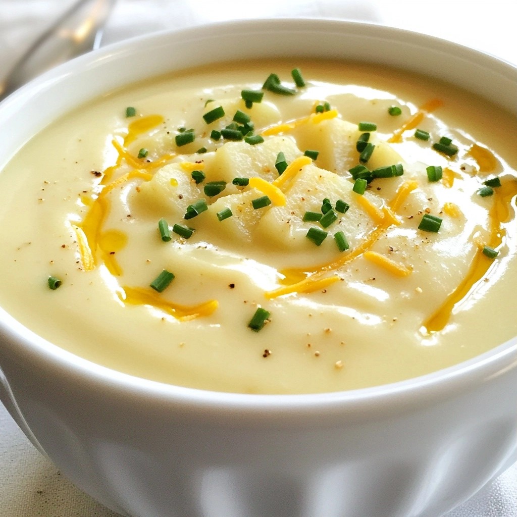 Silky Creamy Soup with Roasted Garlic and Potato Rezept