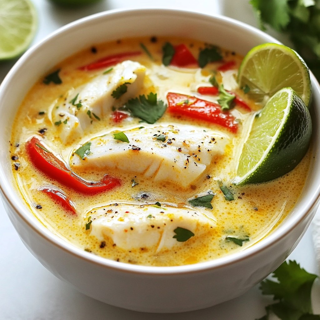 Kokos-Limettenfischsuppe voller frischer Aromen
