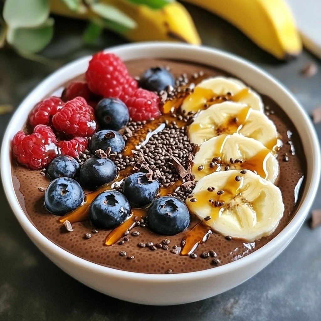 High Protein Chocolate Chia Pudding Einfaches Rezept