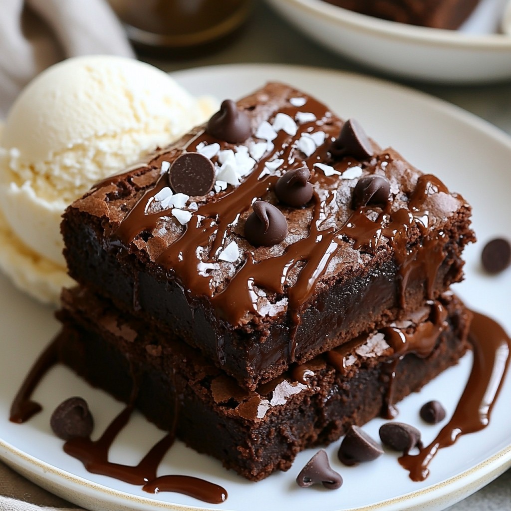 Einfache Sourdough Discard Brownies Schokoladengenuss