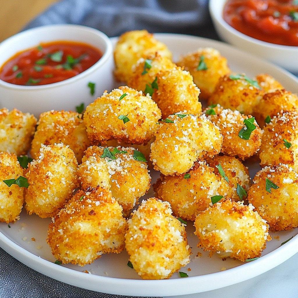 Air Fryer Parmesan Cauliflower Bites Knusprig und Lecker