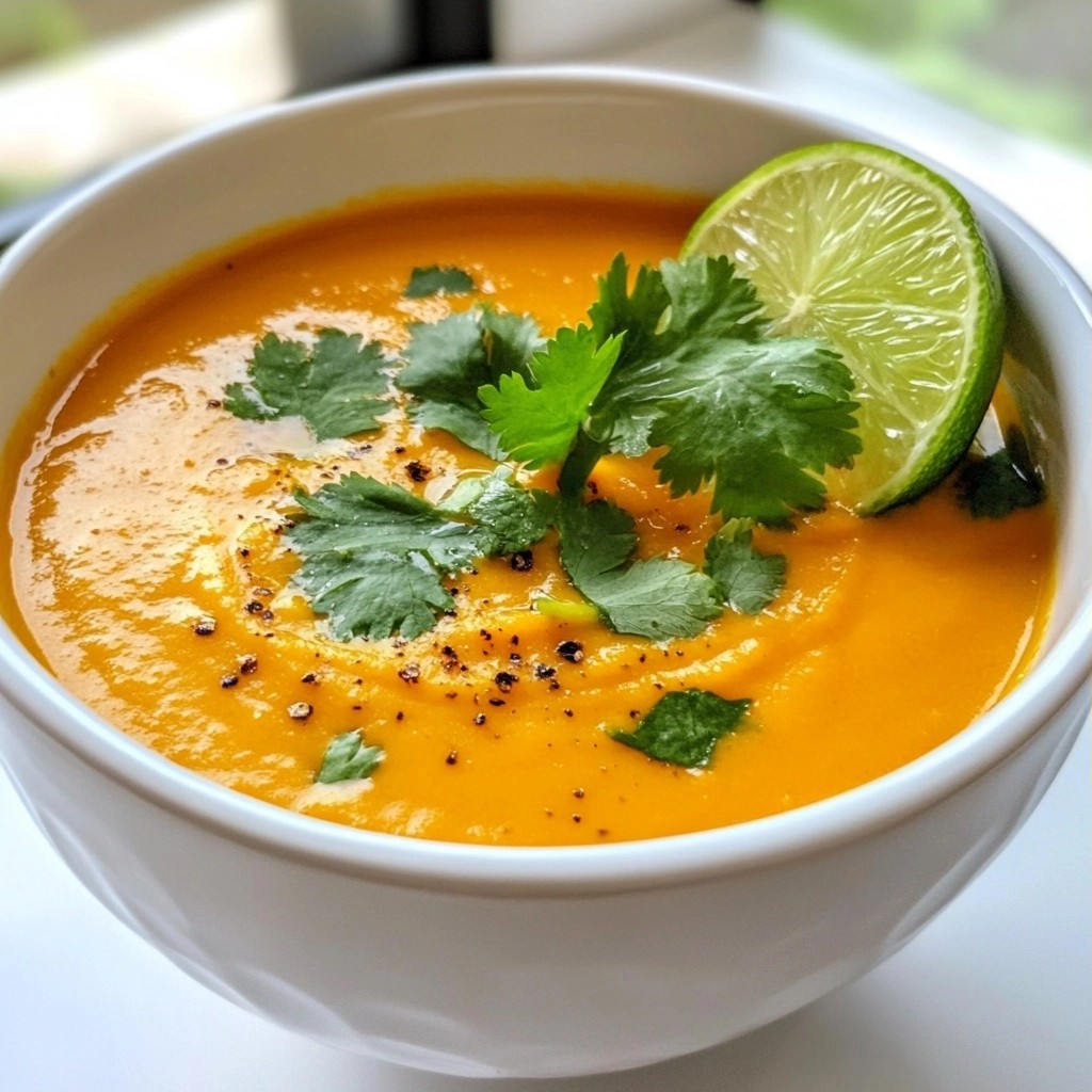Silky Sweet Potato and Coconut Creamy Soup Rezept