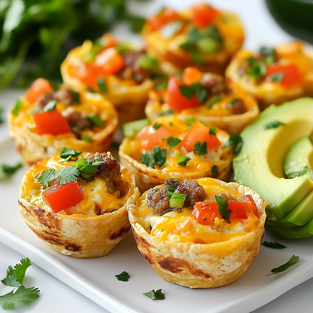 Make Ahead Breakfast Burrito Cups einfach zubereiten