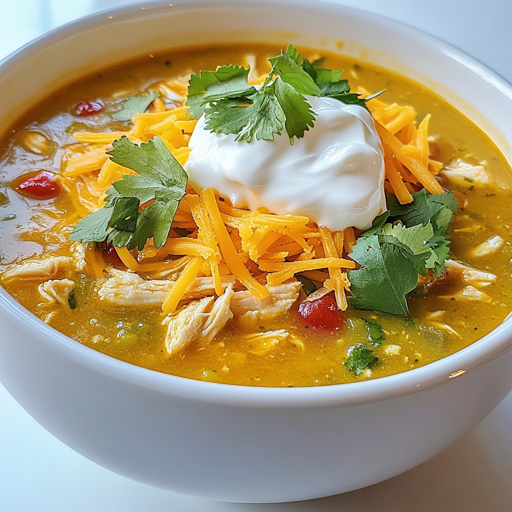 Erstaunliche Green Chili Chicken Enchilada Soup Rezept