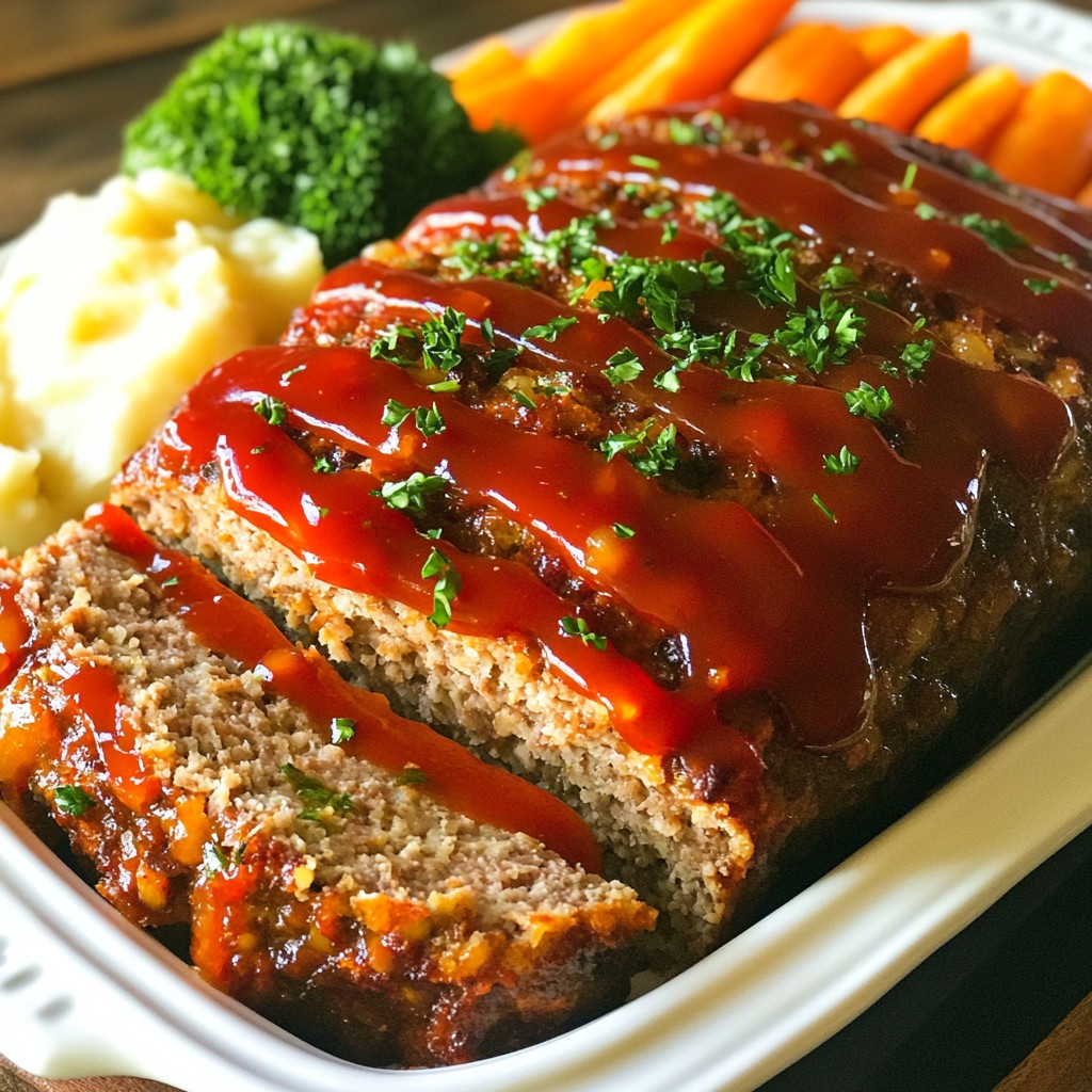 Garlic Parmesan Meatloaf Saftig und Einfach Zubereiten