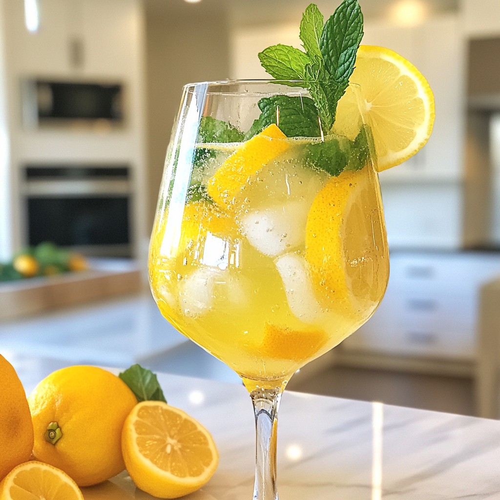 Limoncello Prosecco Cocktail Frisch und Erfrischend