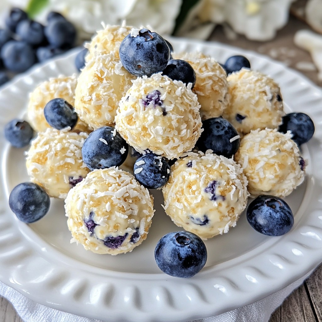 Blueberry Cheesecake Protein Bites Köstliche Snacks