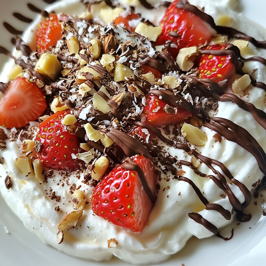 Schokoladen-Erdbeer-Joghurt-Cluster Einfaches Rezept