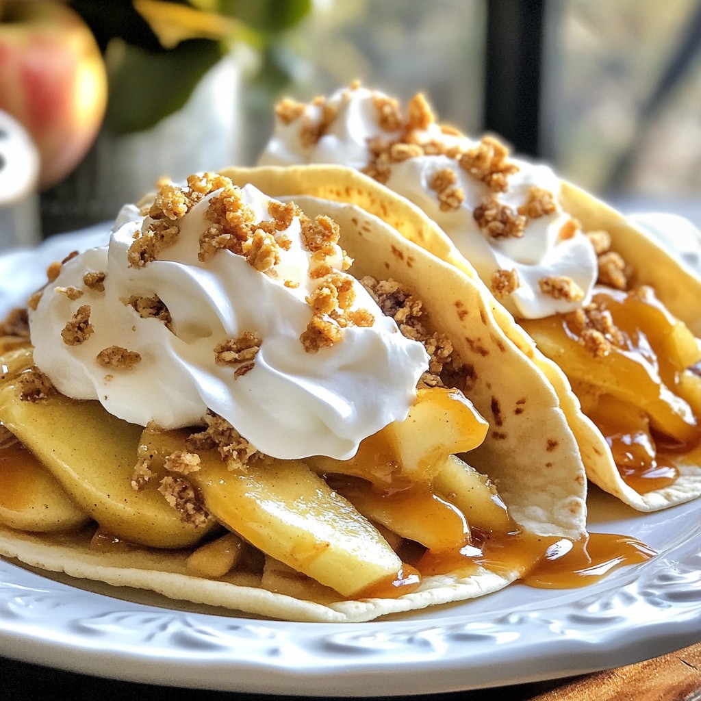 Apple Pie Tacos Köstliches und Einfaches Dessert