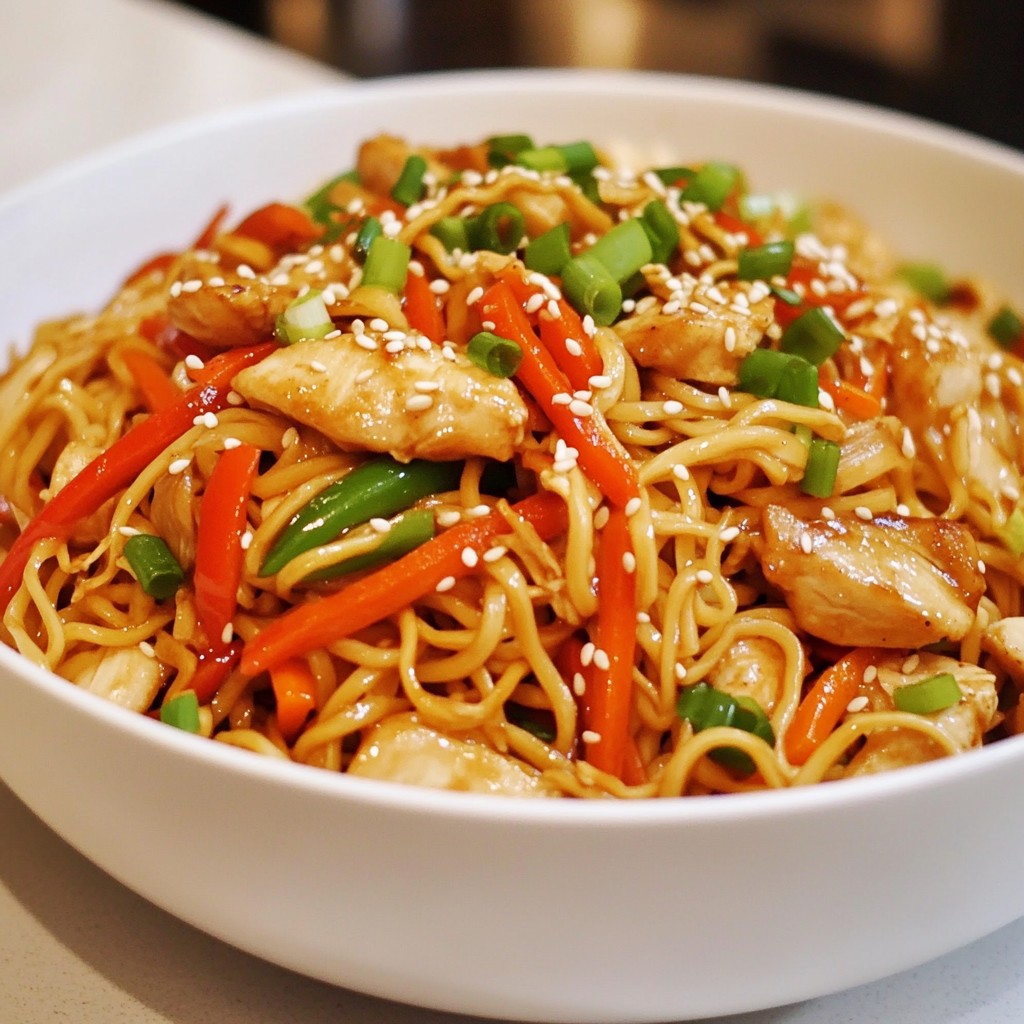 Chicken Chow Mein Lecker und Einfach Zubereiten