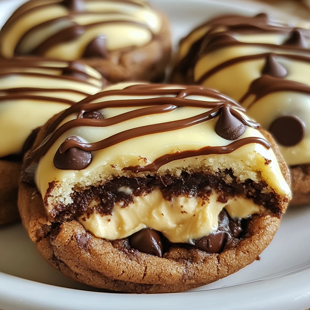 Cheesecake Stuffed Chocolate Chip Cookies lecker genießen