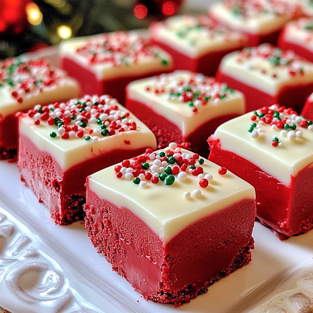 Red Velvet Christmas Fudge Lecker und Festlich Küchenzauber