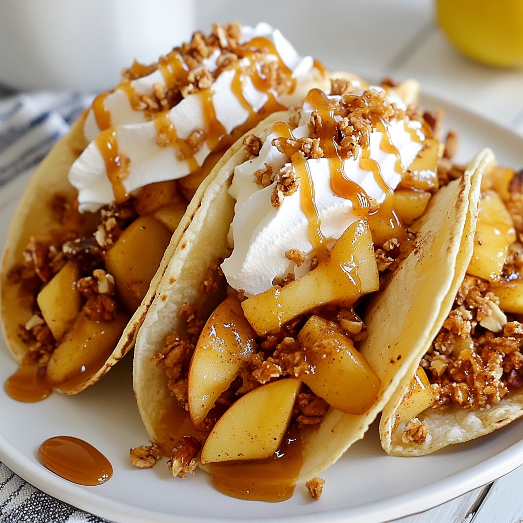 Apfel-Pie-Tacos Einfaches und leckeres Dessert