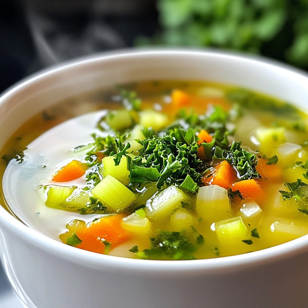 Detox Celery and Kale Broth für gesundes Wohlbefinden