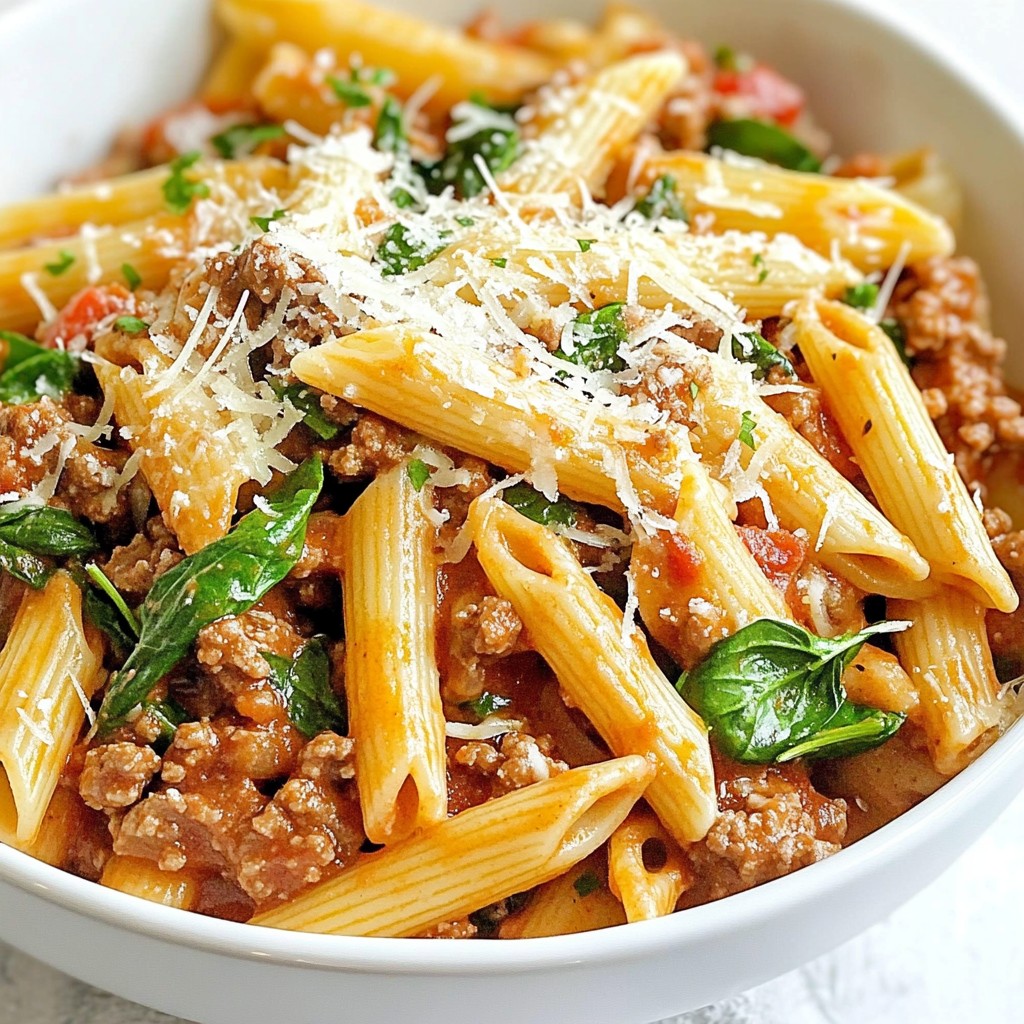 High Protein Beef Pasta Schnelle und nahrhafte Mahlzeit