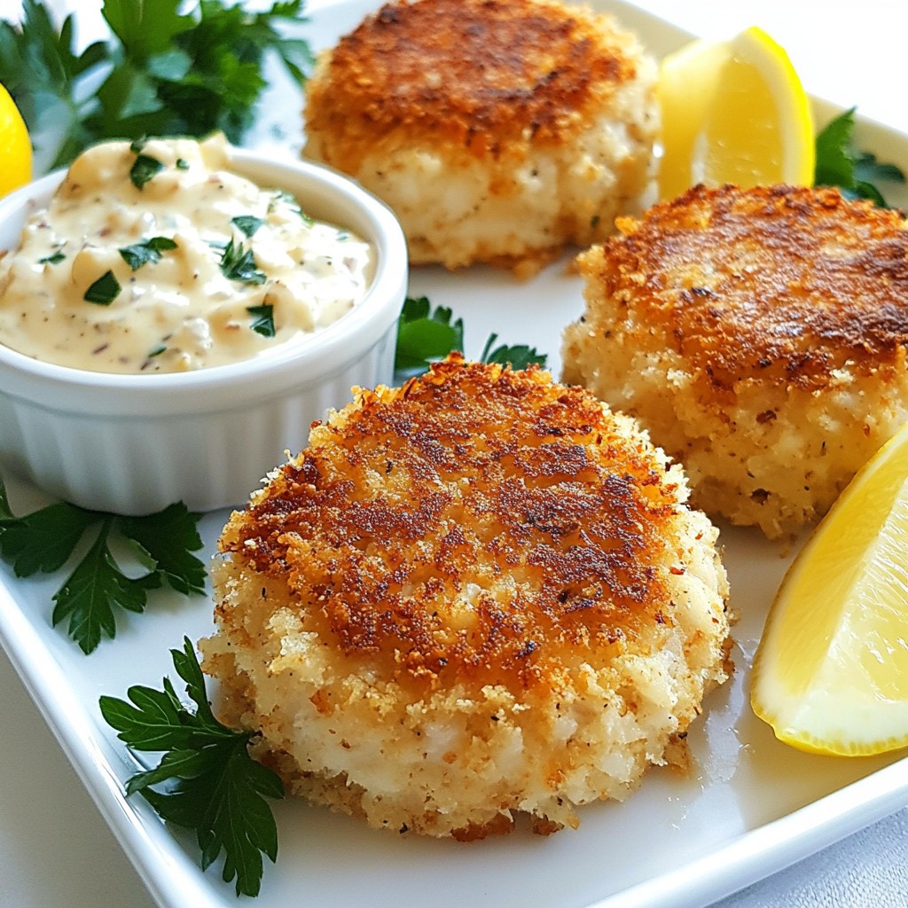 Knisprige Jumbo Lump Krabbenkuchen Einfaches Rezept
