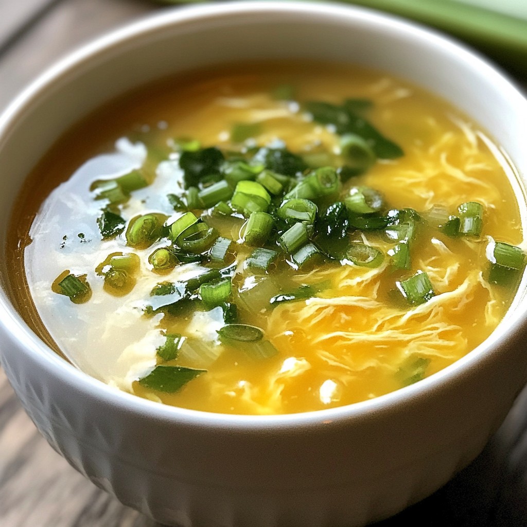 Min Egg Drop Soup Einfach und Köstlich Zubereiten