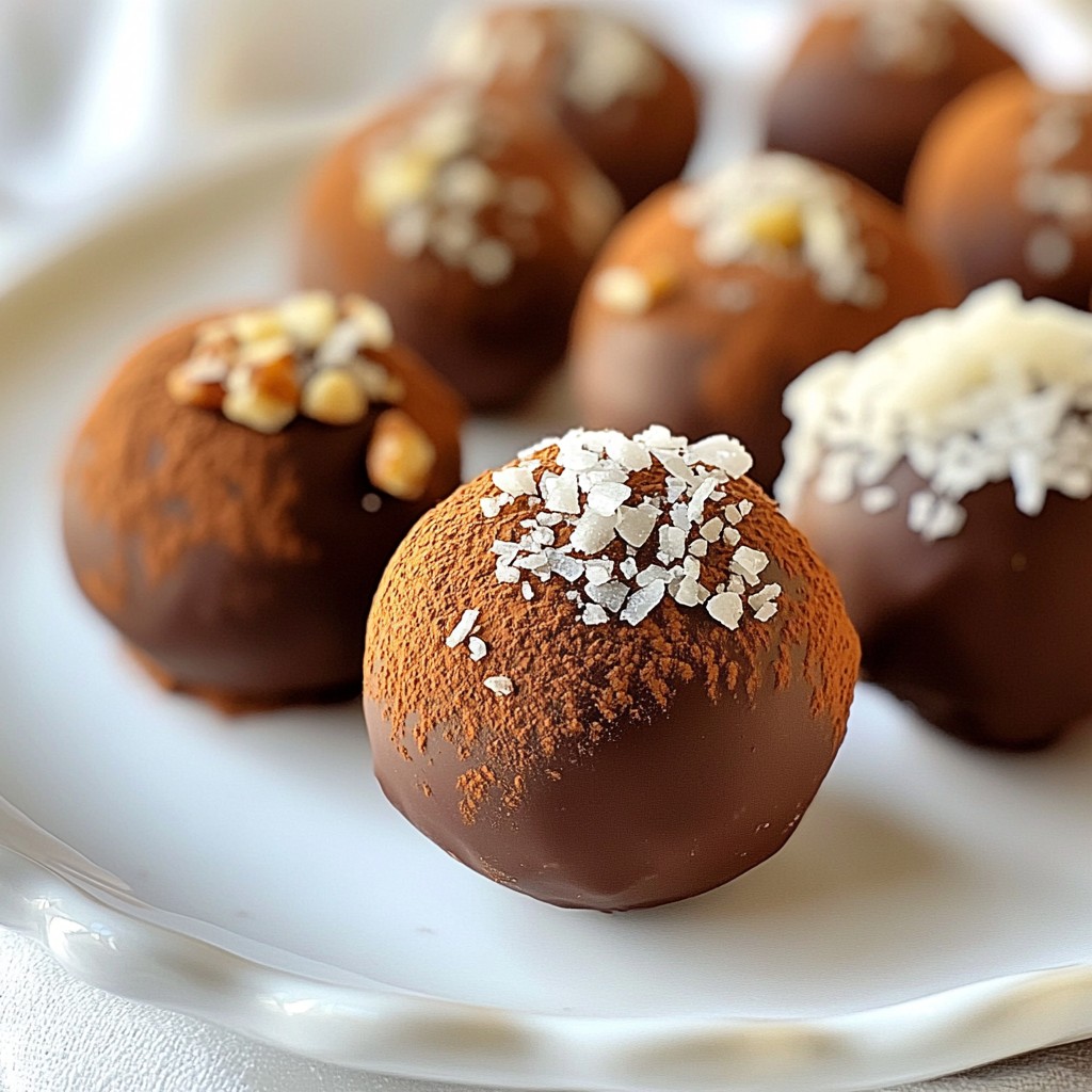 Mint Chocolate Truffles Köstlicher Genuss für Dich
