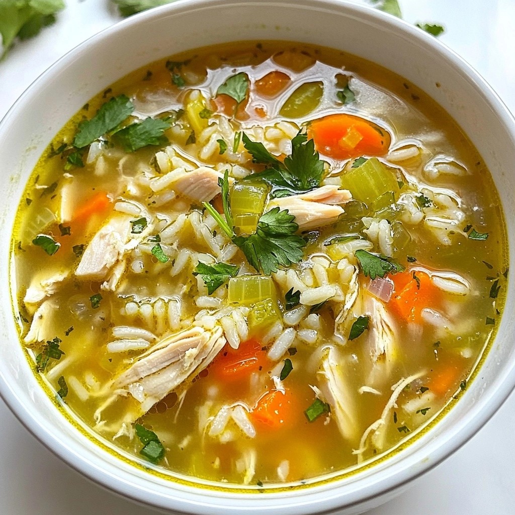 Zesty Lime Chicken and Rice Soup Lecker und Gesund