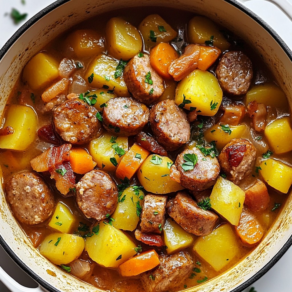 Dublin Coddle Stew Einfaches und Herzhaftes Rezept