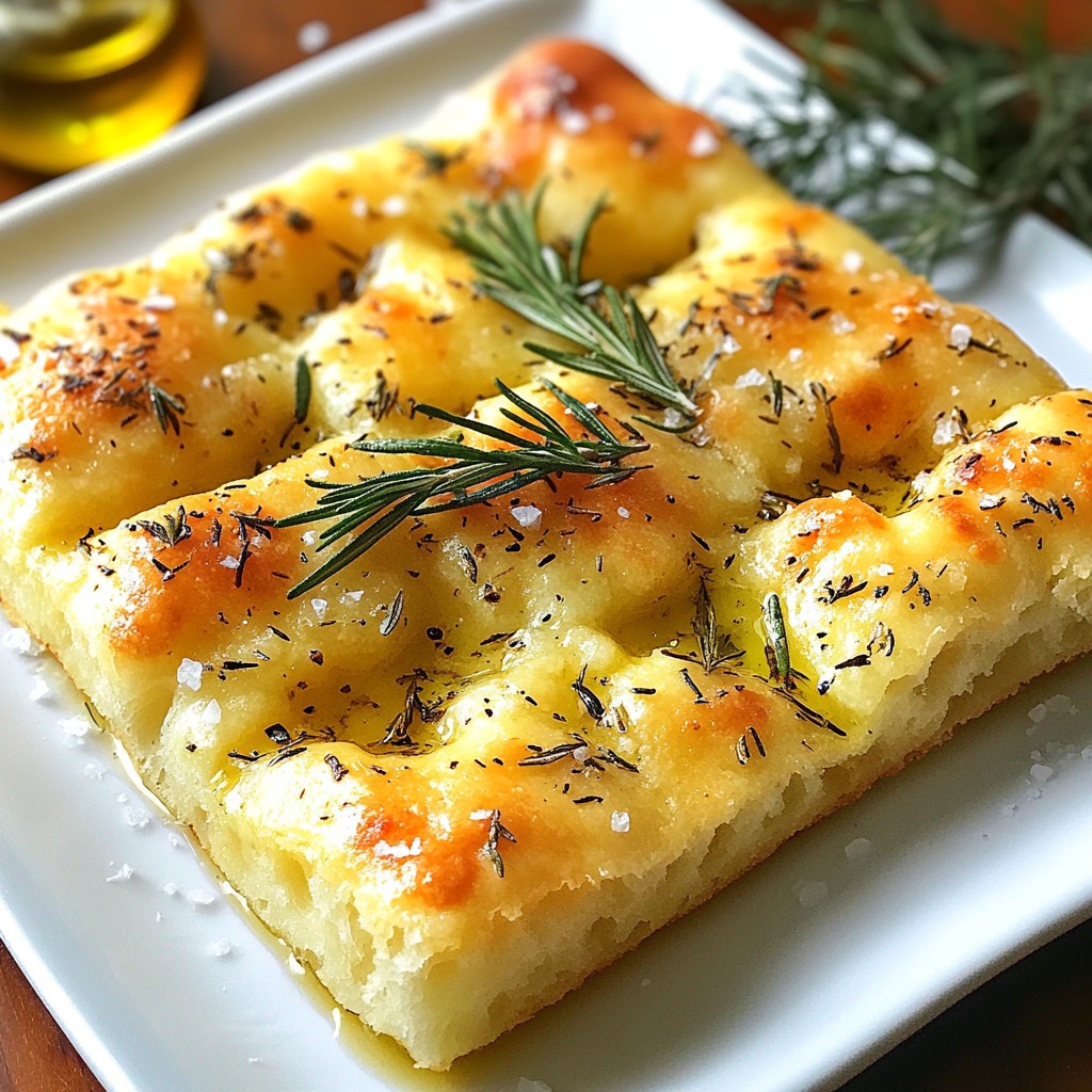 Leckere Slow Cooker Herbed Focaccia Einfaches Rezept