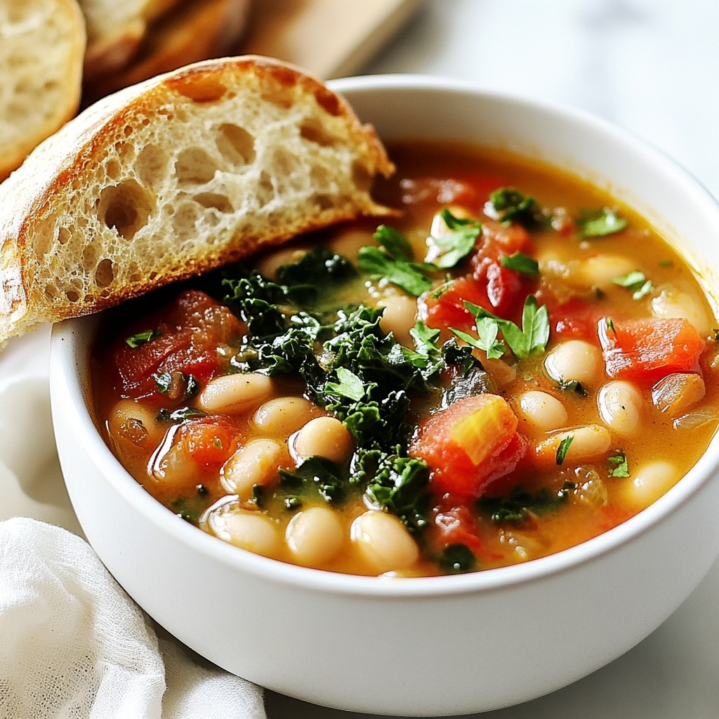Cozy Tuscan White Bean Soup Warming and Hearty Meal