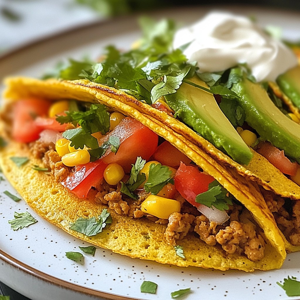 Herzhafte Pfannkuchen-Tacos Einfach und Lecker