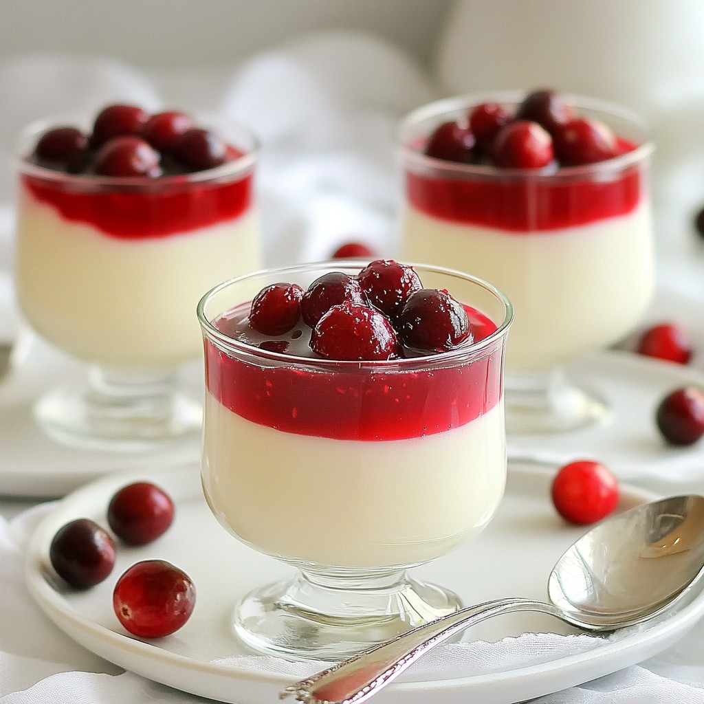 Cranberry Panna Cotta Fruchtige und leckere Nachspeise