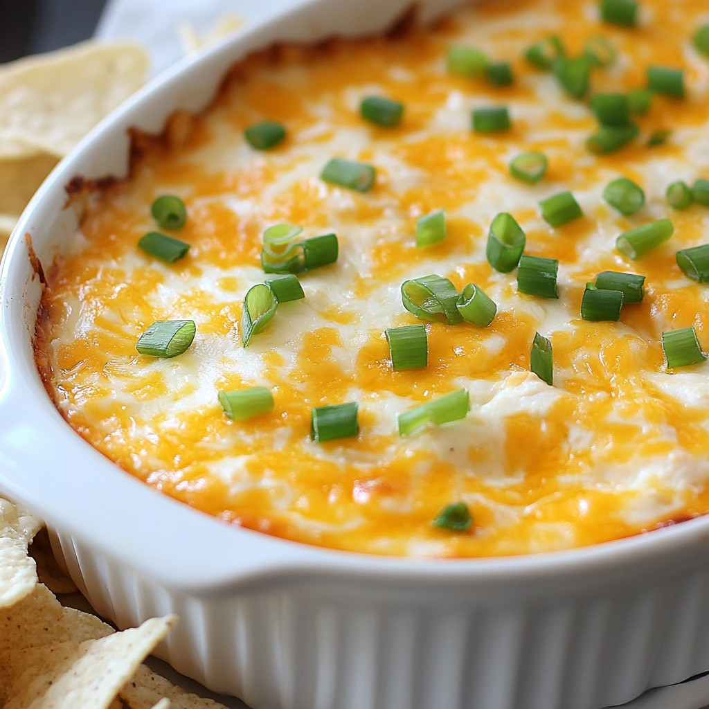 Einfache Buffalo Chicken Dip Rezeptidee für Feste