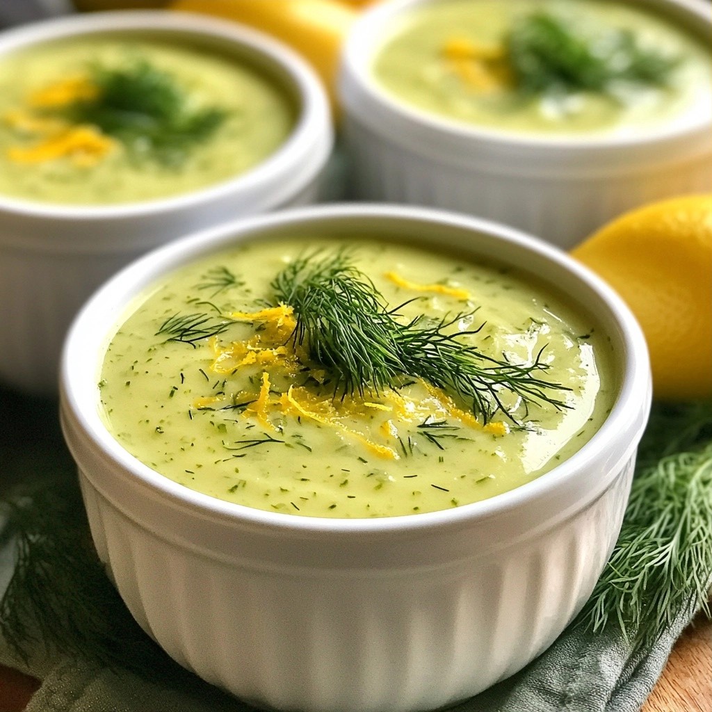 Cremige Gurken-Dill-Suppe Frisch und Einfach Genießen